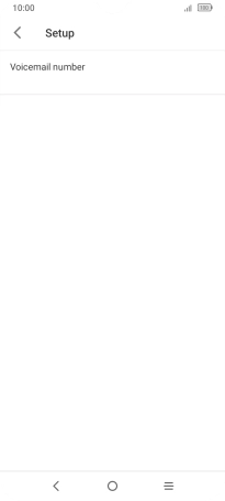 Press Voicemail number.