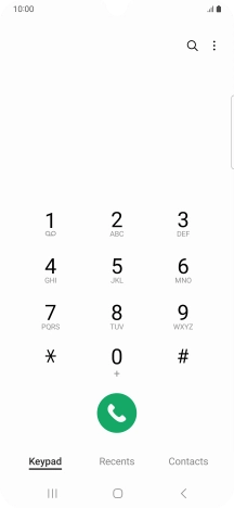 Press the menu icon.