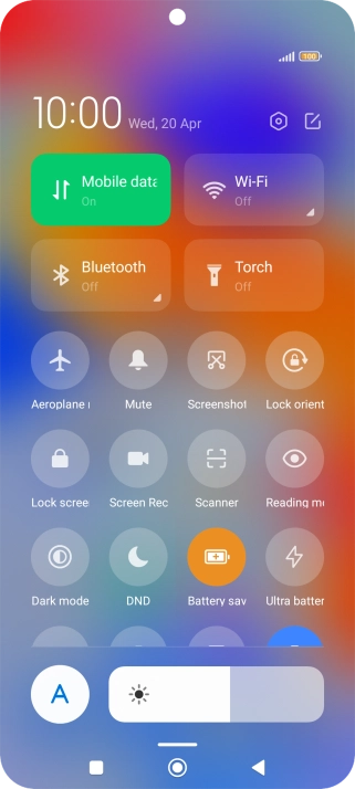 Press the Home key to return to the home screen.