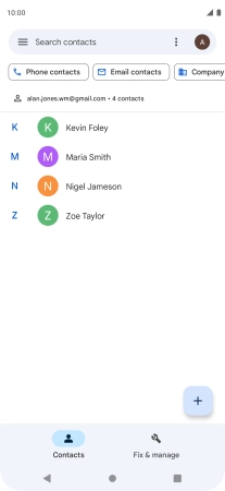Press the Home key to return to the home screen.