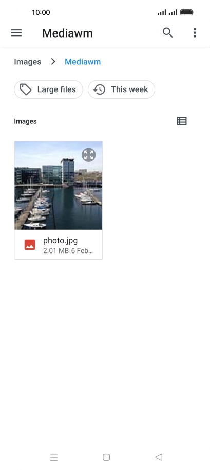 Press the required picture.