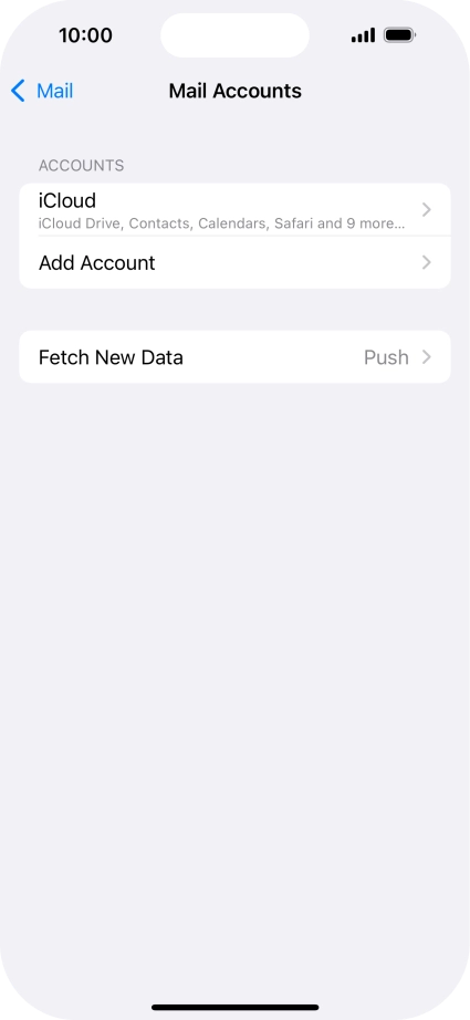 Press Add Account. Press Add Account.