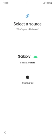 Press the required setting and follow the instructions on the screen to transfer the content from another phone.