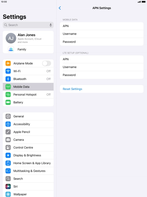 Press APN and key in wap.vodafone.co.uk. Press APN and key in wap.vodafone.co.uk.