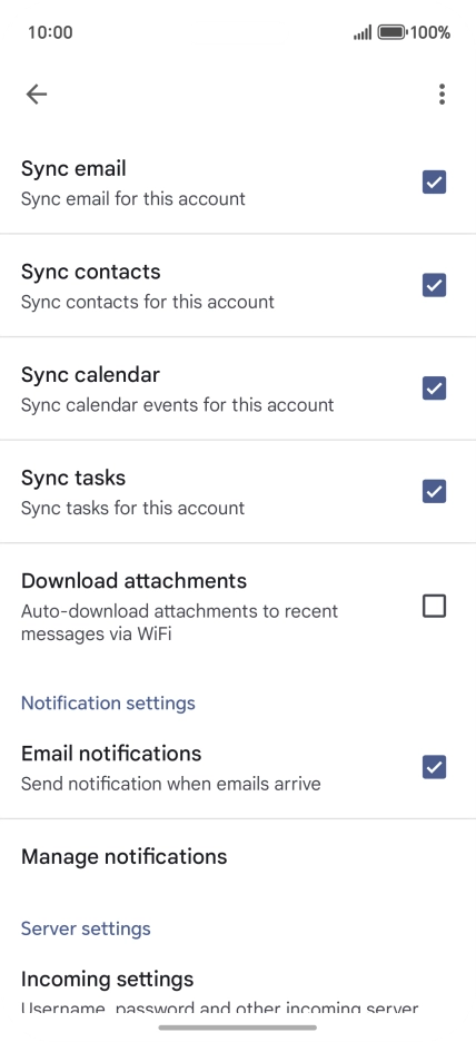 Press the field next to 