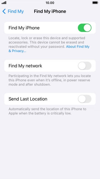 Press the indicator next to Press the indicator next to