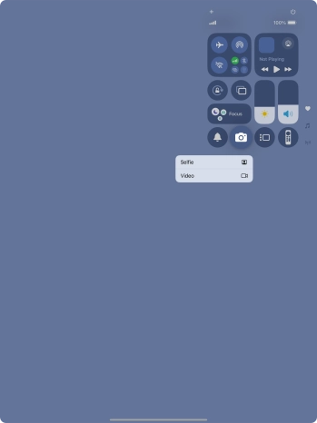 Press and hold the required function to see more actions.