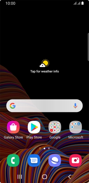 Slide your finger upwards on the screen.