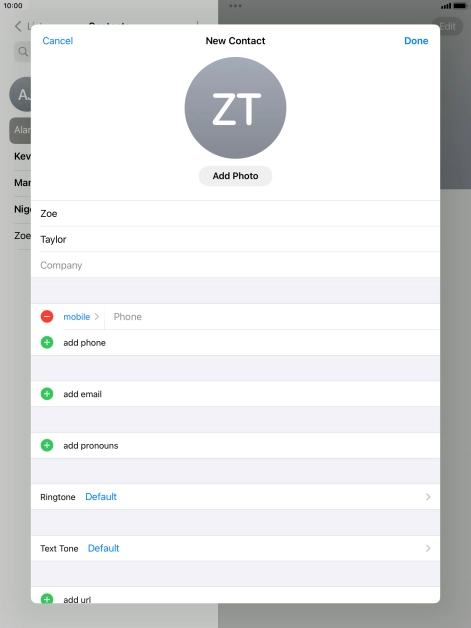 Press Phone and key in the required phone number.