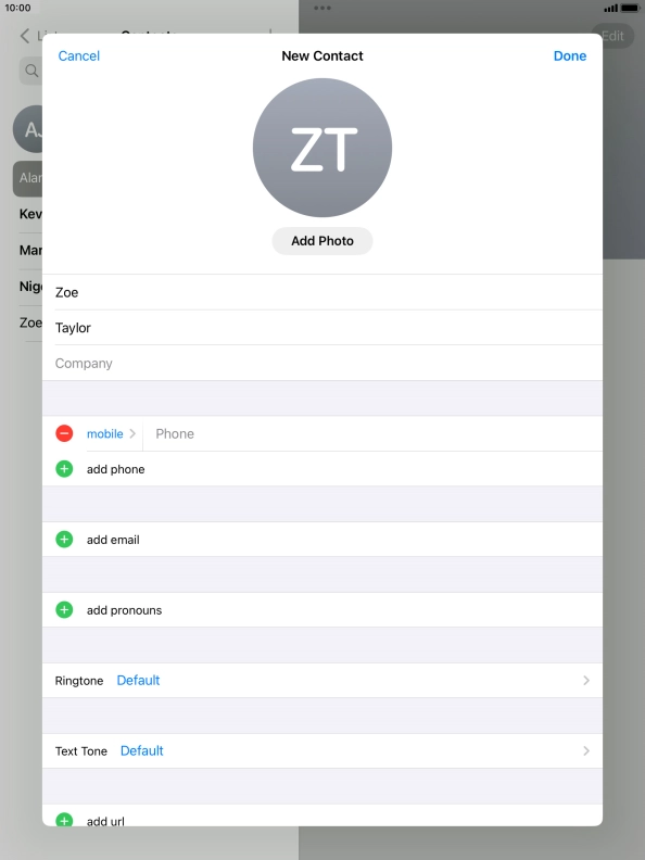 Press Phone and key in the required phone number.