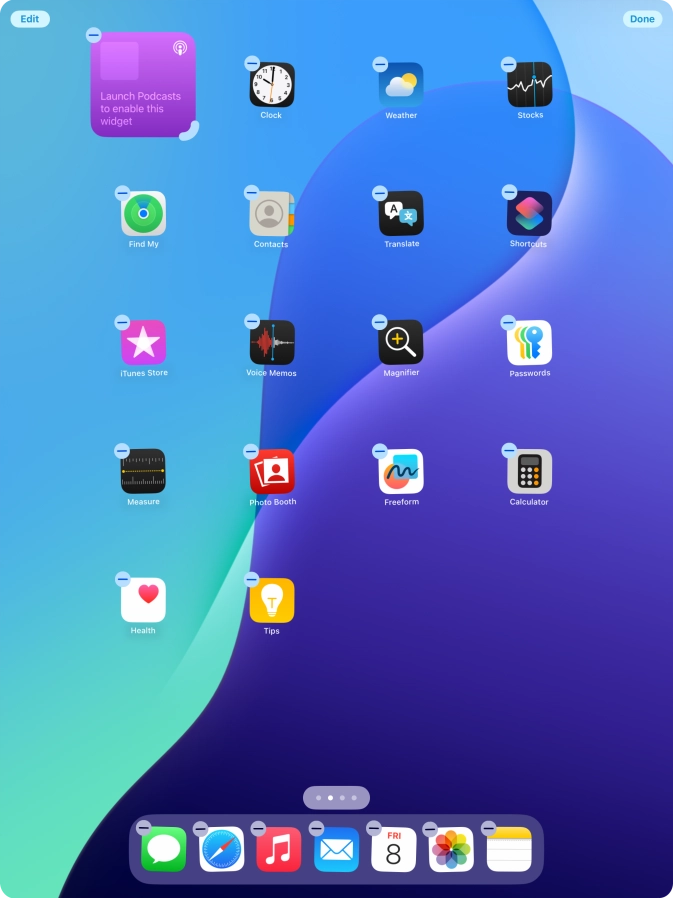 Press Done. Press Done.