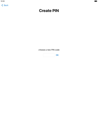 Key in a new four-digit PIN and press OK.