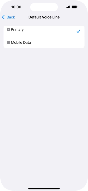 Press the required price plan. Press the required price plan.