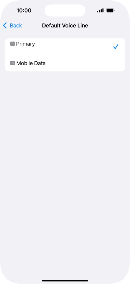 Press the required price plan. Press the required price plan.