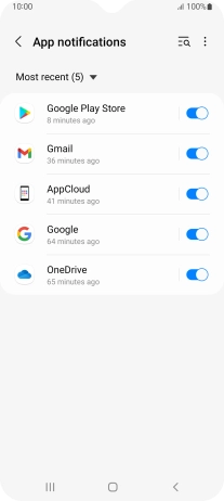 Press the drop down list. Press the drop down list.