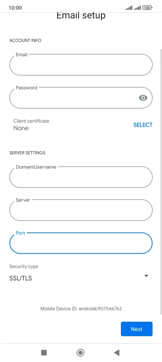 Press the drop down list below 