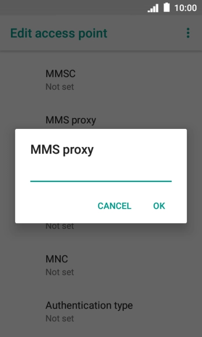Key in 212.183.137.012 and press OK.
