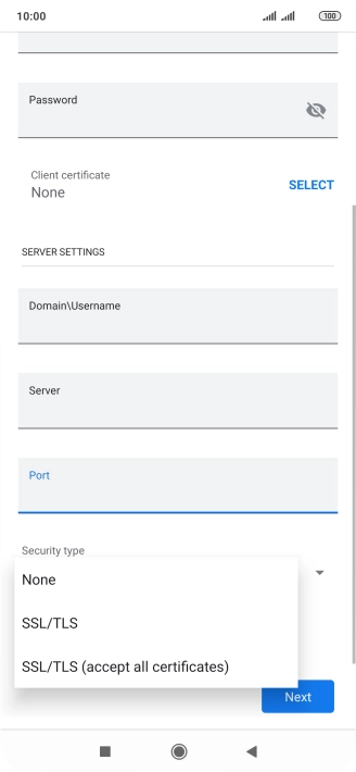 Press the required setting to turn the function on or off.