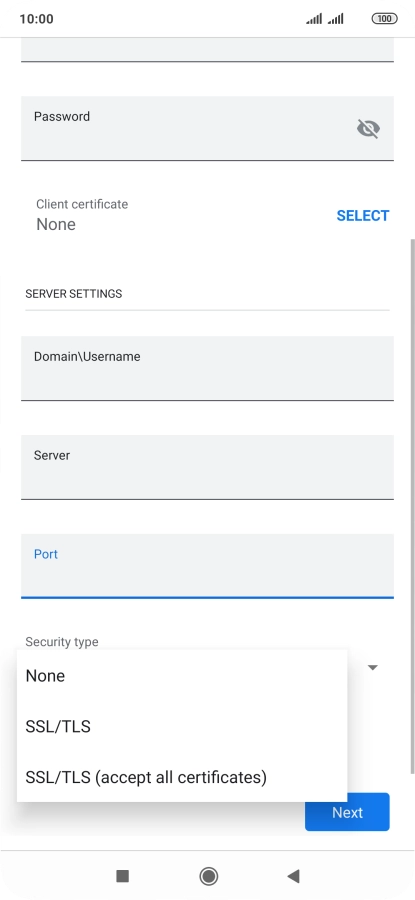 Press the required setting to turn the function on or off.