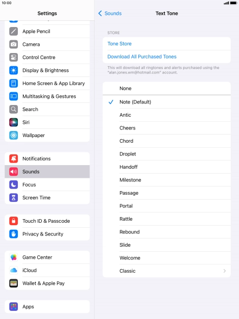 Press the required message tones to hear them.