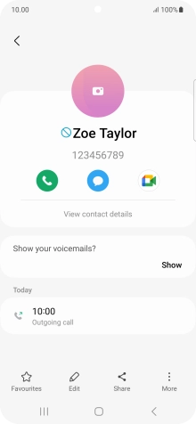 Press the Home key to return to the home screen.