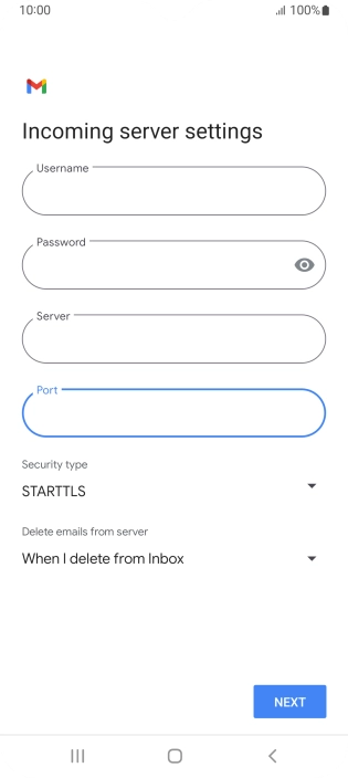 Press the drop down list below 