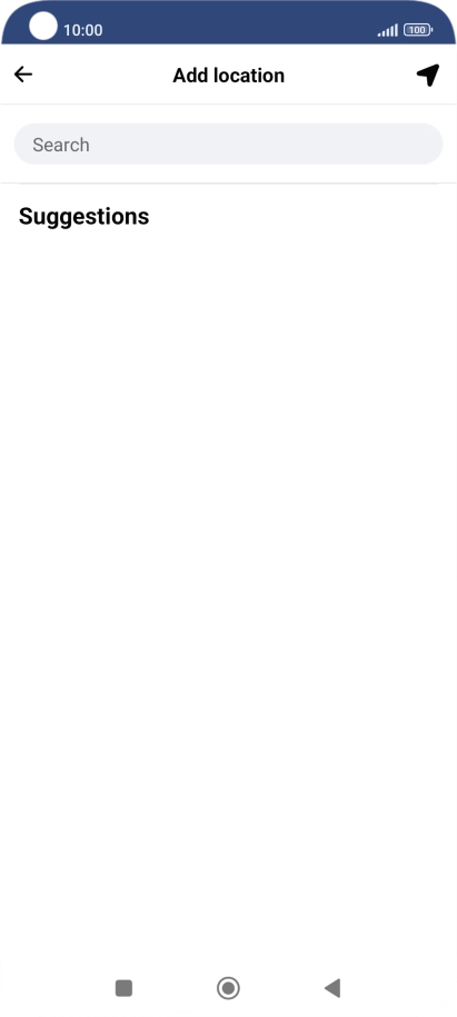 Press the search field and key in the required search word.