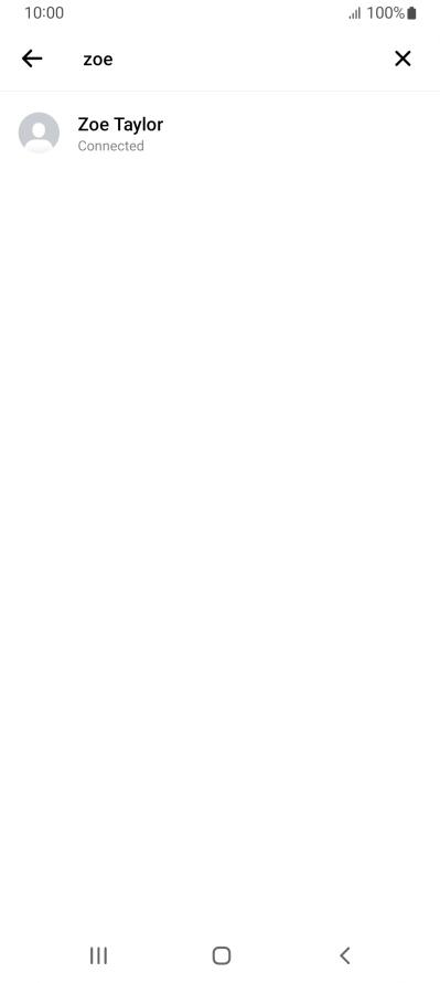 Press the required contact.