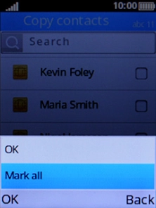 Select Mark all.
