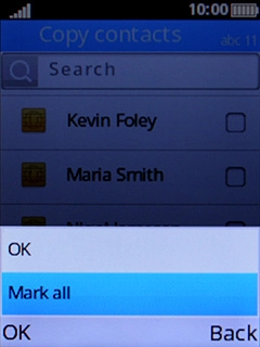 Select Mark all.