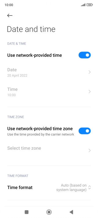 Press the Home key to return to the home screen.