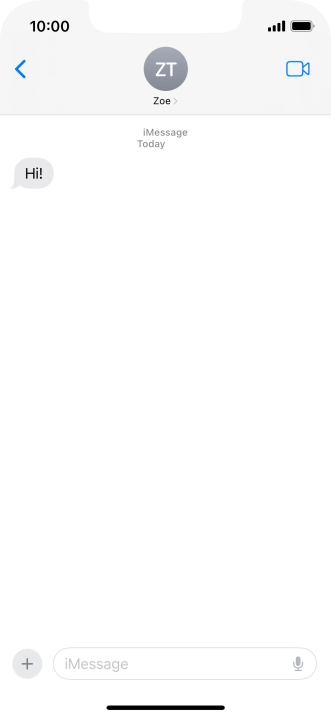 Slide your finger upwards starting from the bottom of the screen to return to the home screen.