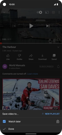 Press the required playlist.