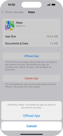 Press Offload App.