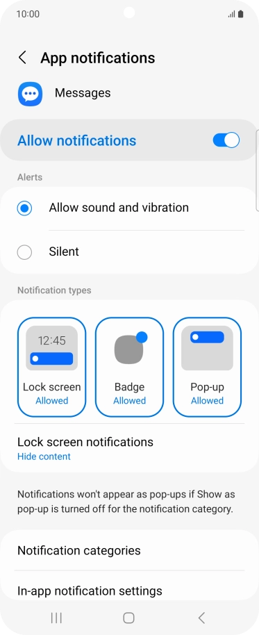 Press the indicator next to Press the indicator next to