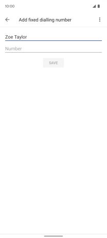 Press Number and key in the required phone number.