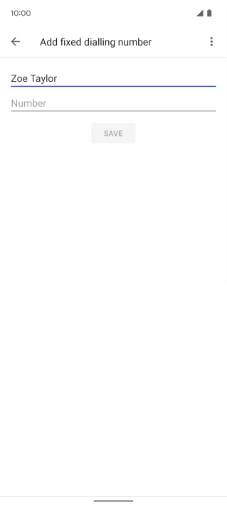 Press Number and key in the required phone number.