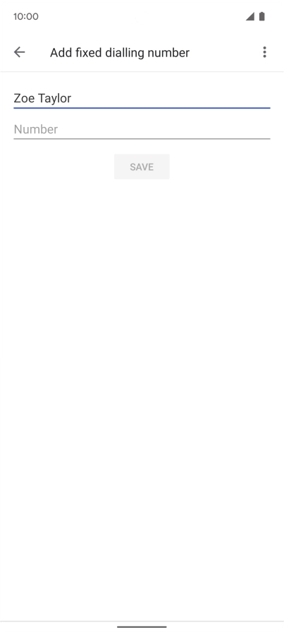 Press Number and key in the required phone number.