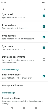 Press the field next to 