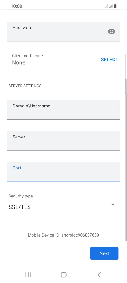 Press the drop down list below 