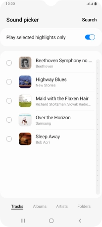 Press the required ring tones to hear them.