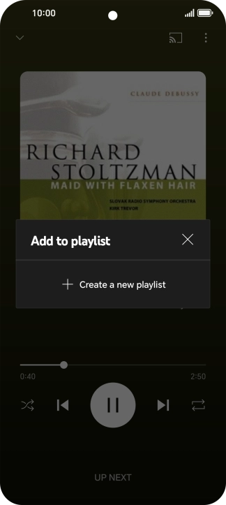 Press Create a new playlist.