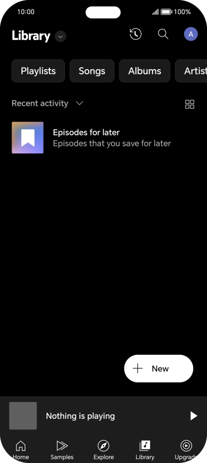 Press the drop down list.