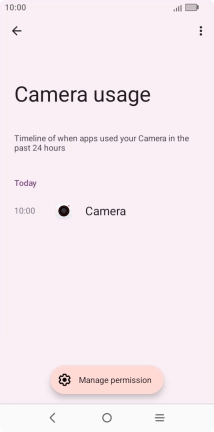 The total app activity for the selected phone function is displayed.