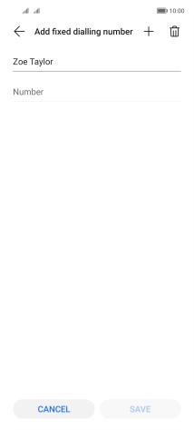 Press Number and key in the required phone number.