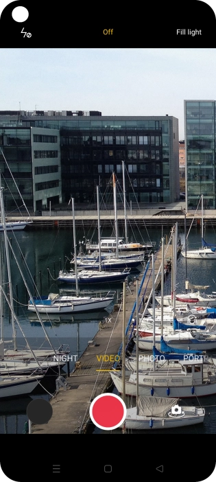 Press the required setting.