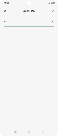 Press the confirm icon.