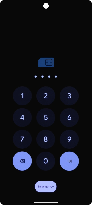 Key in the new PIN again and press arrow right.