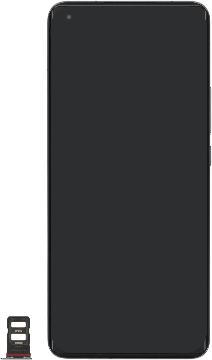 Turn your SIM so the angled corner of the SIM matches the angled corner of the first SIM holder and place your SIM in the SIM holder.