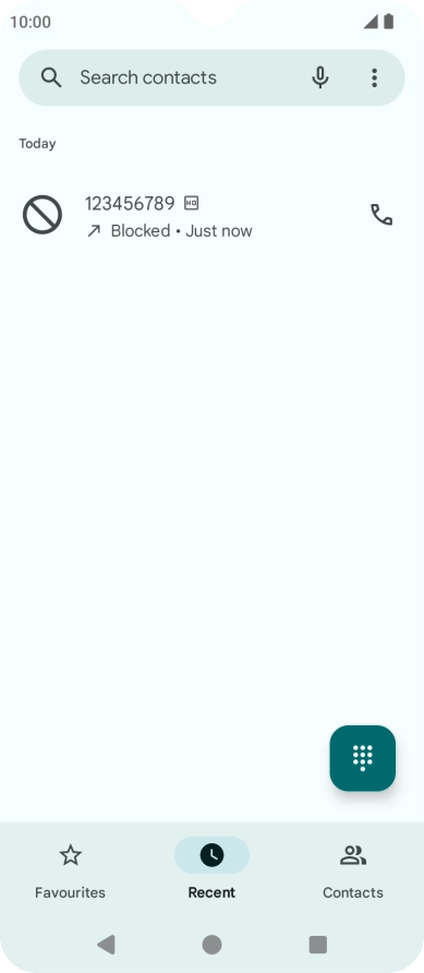 Press the Home key to return to the home screen.